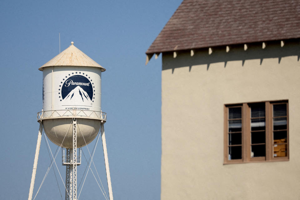 FILE PHOTO: A view of the Paramount Studios water tank in Los Angeles, California, US, September 26, 2023. REUTERS/Mario Anzuoni/File Photo